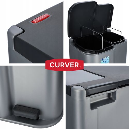 Curver 234471 Kosz Do Segregacji Duo Dalbin na Arena.pl