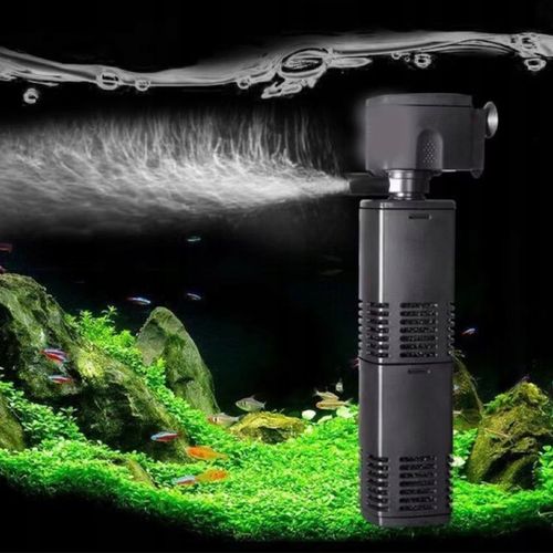 FILTR WEWNĘTRZNY PROFESJONLANY DO AKWARIUM POMPKA GĄBKOWY 4W 400L/h na Arena.pl