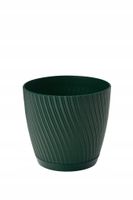 Doniczka okrągła Mika 27 z podstawką | Leśny mech, Kształt Okrągły, Wymiary 26.5x25 cm, Kolor Leśny mech, Form-Plastik