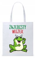 Dla Wujka Wujaszka Prezent Torba Eco Biała Shopper Z Nadrukiem Ze Zdjęciem
