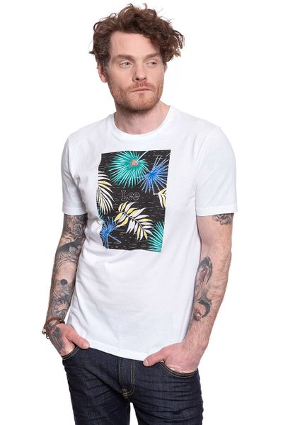 LEE BOTANICAL PRINT TEE BLACK L61IFE01 2XL zdjęcie 1