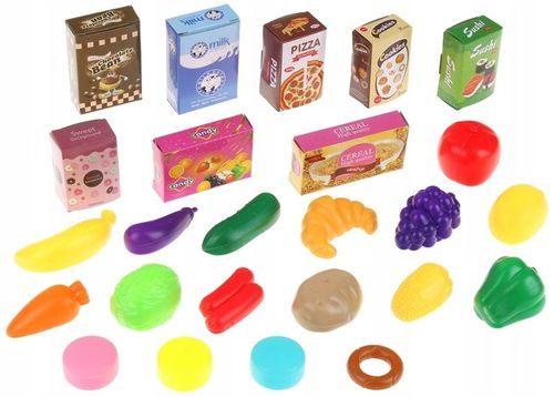 Wózek Sklepowy Na Zakupy Koszyk dla Dzieci Produkty Warzywa Owoce Akcesoria na Arena.pl