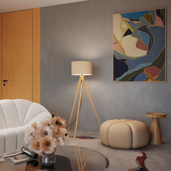 Lampa podłogowa NATT taupe zdjęcie 13