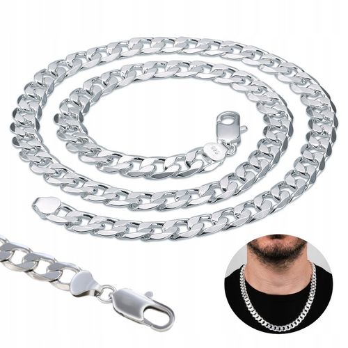 ŁAŃCUCH Srebrny Męski Łańcuszek 60cm Pancerka + GRATIS na Arena.pl