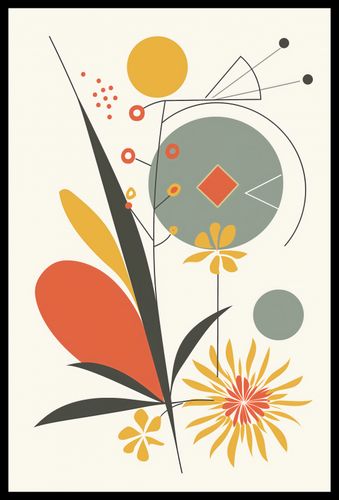 Plakat 40x60cm Geometryczny Ogród na Arena.pl