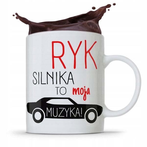Kubek Prezent Mechanika Ryk Silnika To Moja Muzyka Z Nadrukiem Ze Zdjęciem zdjęcie 1