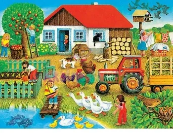 Puzzle ramkowe 15 elementów. Gospodarstwo zdjęcie 2