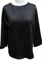 BLUZKA DAMSKA delikatnie połyskująca czarna z rękawami 3/4 modna ,,L''