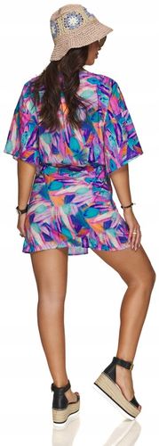 KAPELUSZ SŁOMKOWY EKO SŁOMKA bucket hat w kwiaty na Arena.pl