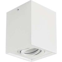 Sufitowa LAMPA spot HARY 03714 Ideus metalowa OPRAWA downlight kostka cube biała