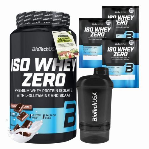 BIOTECH ISO WHEY ZERO 908 g + GRATIS 3x ISO WHEY ZERO 25g + SHAKER na Arena.pl