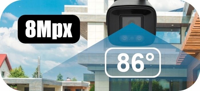 Czarna kamera zewnętrzna bezprzewodowa IP WiFi SMART NADZÓR iOS Android APP zdjęcie 12