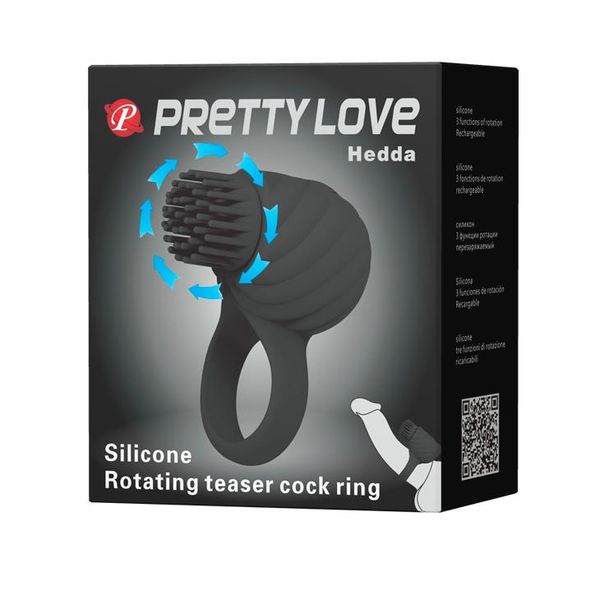 PRETTY LOVE - Hedda Rotating teaser cock ring zdjęcie 9