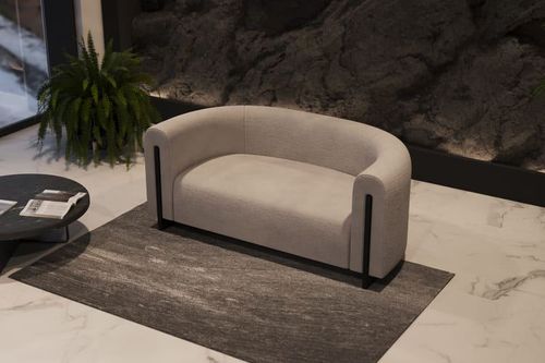 SOFA 180/90/75 CM BOWEN TKANINA BEŻ na Arena.pl