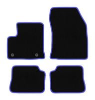 Dywaniki welurowe CARLUX-BLUE do Opel Mokka-E 2020- czarne, niebieskie