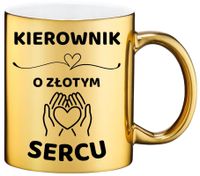 Złoty kubek z dedykacją wyjątkowy prezent dla KIEROWNIKA