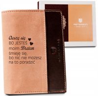 Portfel męski PETERSON +własny tekst dla BRATA box