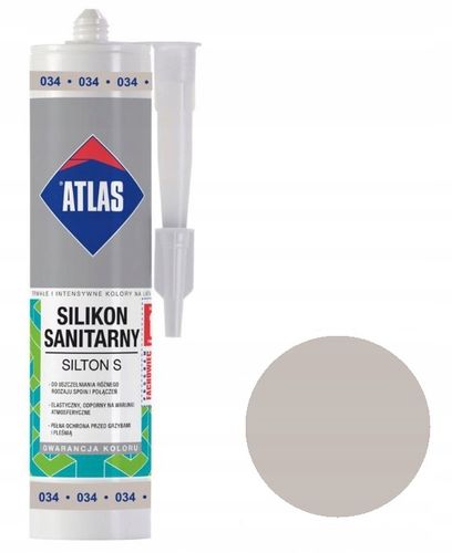 ATLAS SILIKON SILTON S 280ml - 034 JASNOSZARY na Arena.pl