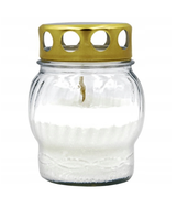 Znicz zalewany  parafinowy mały S-37 czas palenia 8 h