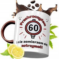 Kubek Bordowy 60 Urodziny Na Urodziny Prezent Z Nadrukiem Ze Zdjęciem