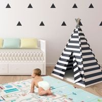Mata piankowa dwustronna składana XPE 180 x 200 cm 1 cm góry i droga