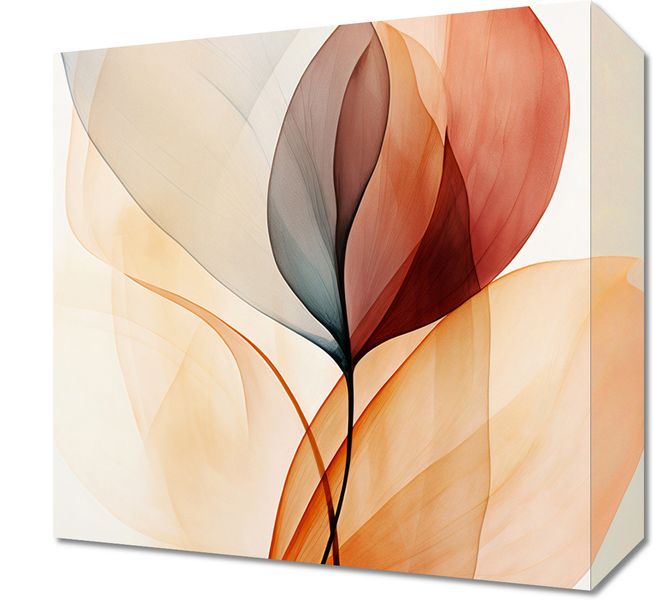 Obraz 30x30cm Eteryczne Liście zdjęcie 1
