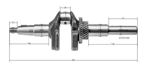 Wał korbowy Rato silnik RV450 13300-Z0N0110-00A0 na Arena.pl