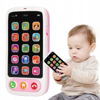 TELEFON ZABAWKA EDUKACYJNA DLA DZIECI Rozwijająca Różowy +12 miesięcy