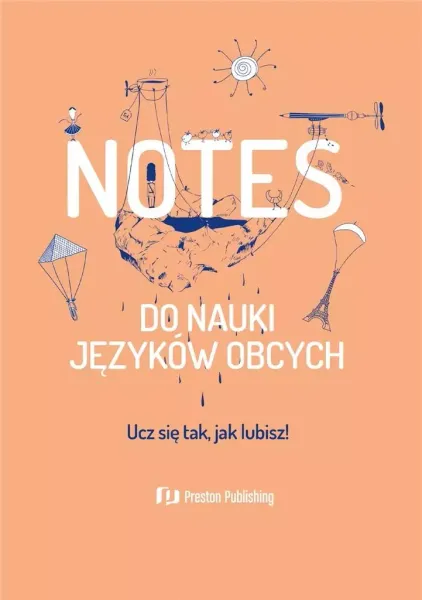 Notes do nauki języków obcych brzoskiwniowy zdjęcie 1