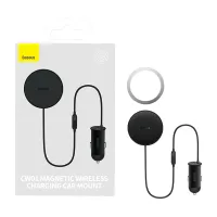 Magnetyczny uchwyt samochodowy Baseus CW01 do kratki z ładowarką USB-A, 25W