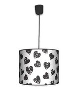 Lampa wisząca mała- Serca (biała)