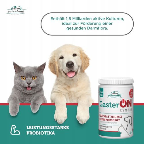 VITAR Veterinae GasterON SYMBIO - probiotyki i prebiotyki - aż 100 dawek na Arena.pl