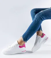 Biało-różowe sneakersy Leland 38
