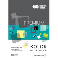 BLOK TECHNICZNY A3 KOLOROWY 220G HAPPY COLOR 5905130107061