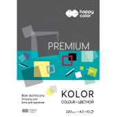 BLOK TECHNICZNY A3 KOLOROWY 220G HAPPY COLOR 5905130107061