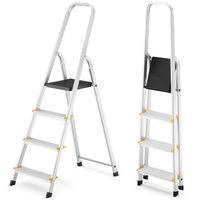 Drabina aluminiowa domowa jednostronna profesjonalna HIGHER 4 stopnie 150kg