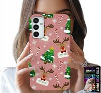 ETUI DO SAMSUNG GALAXY M23 - ŚWIĄTECZNE RENIFERY CHOINKI LASKA WZORY
