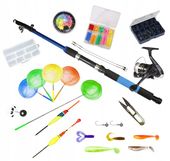 Zestaw MAŁEGO Wędkarza SUPER PREZENT DLA DZIECKA - pełen pakiet-