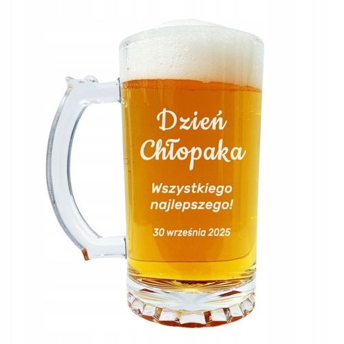 SZKLANY KUFEL Z GRAWEREM 500ml PREZENT NA DZIEŃ CHŁOPAKA dla kolegi z na Arena.pl