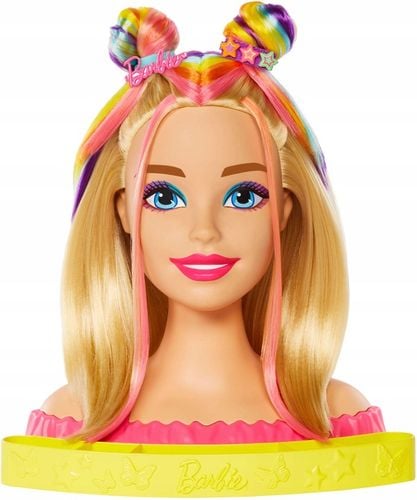 ZESTAW LALKA BARBIE GŁOWA DO CZESANIA STYLIZACJI WŁOSÓW FRYZUR 20 ELEMENTÓW na Arena.pl