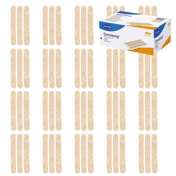 10x6szt OMNISTRIP plastry szwy paski do zamykania ran przecięć skóry 6x38mm zdjęcie 7