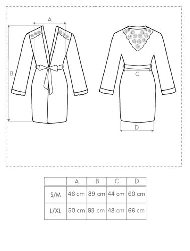 SZLAFROK DAMSKI Z KORONKĄ RÓŻOWY WIĄZANY L/XL na Arena.pl