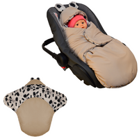 ŚPIWOREK FOTELIK NOSIDŁO WÓZEK ORTALION BEŹ MINKY PANDA