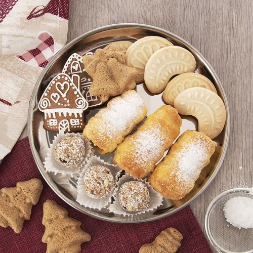 Taca do serwowania stalowa okrągła 23 cm na Arena.pl