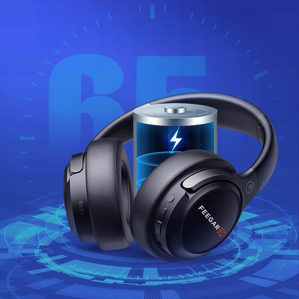 Słuchawki Bezprzewodowe Feegar Mello Nauszne 65H Bluetooth 5.3 6Eq zdjęcie 2