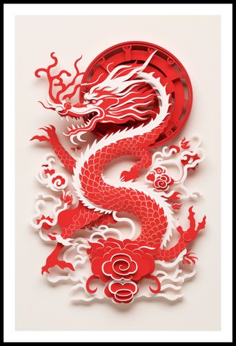 Plakat 56,6x86,4cm Czerwony Smok na Arena.pl