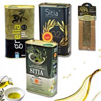 Doskonały ZESTAW - 3 x Świeża GRECKA oliwa z oliwek 1L + Zioła GRATIS