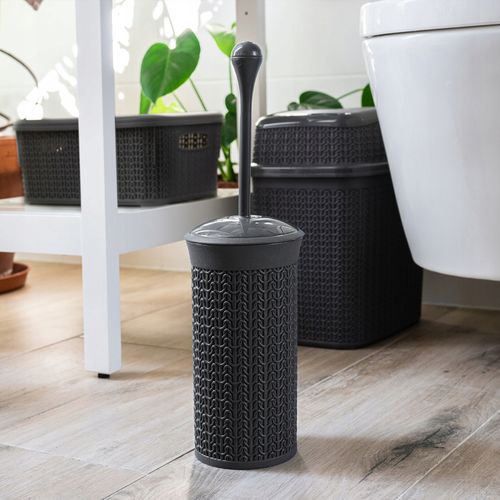 SZCZOTKA TOALETOWA Z POJEMNIKEM ZAMYKANA KOLORY na Arena.pl