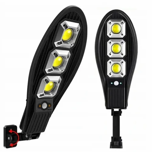 Lampa solarna LED 180W Latarnia uliczna z czujnik + uchwyt + pilot na Arena.pl