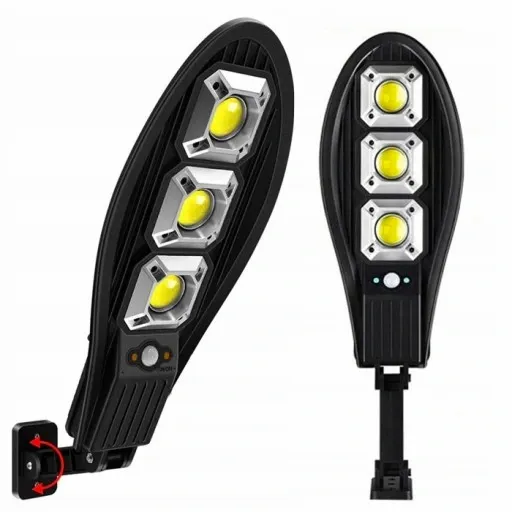 Lampa solarna LED 180W Latarnia uliczna z czujnik + uchwyt + pilot zdjęcie 4